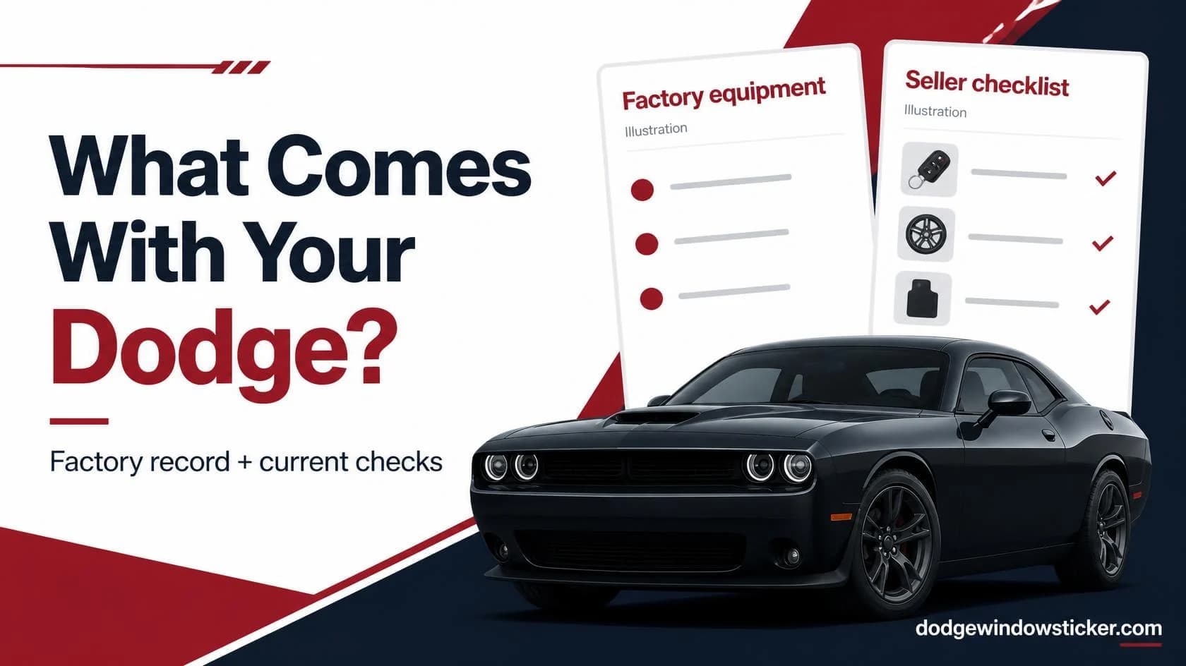 Does a Dodge Window Sticker Show Everything Included With a Car?