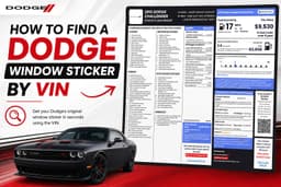 How to Find a Dodge Window Sticker by VIN (Complete Guide)